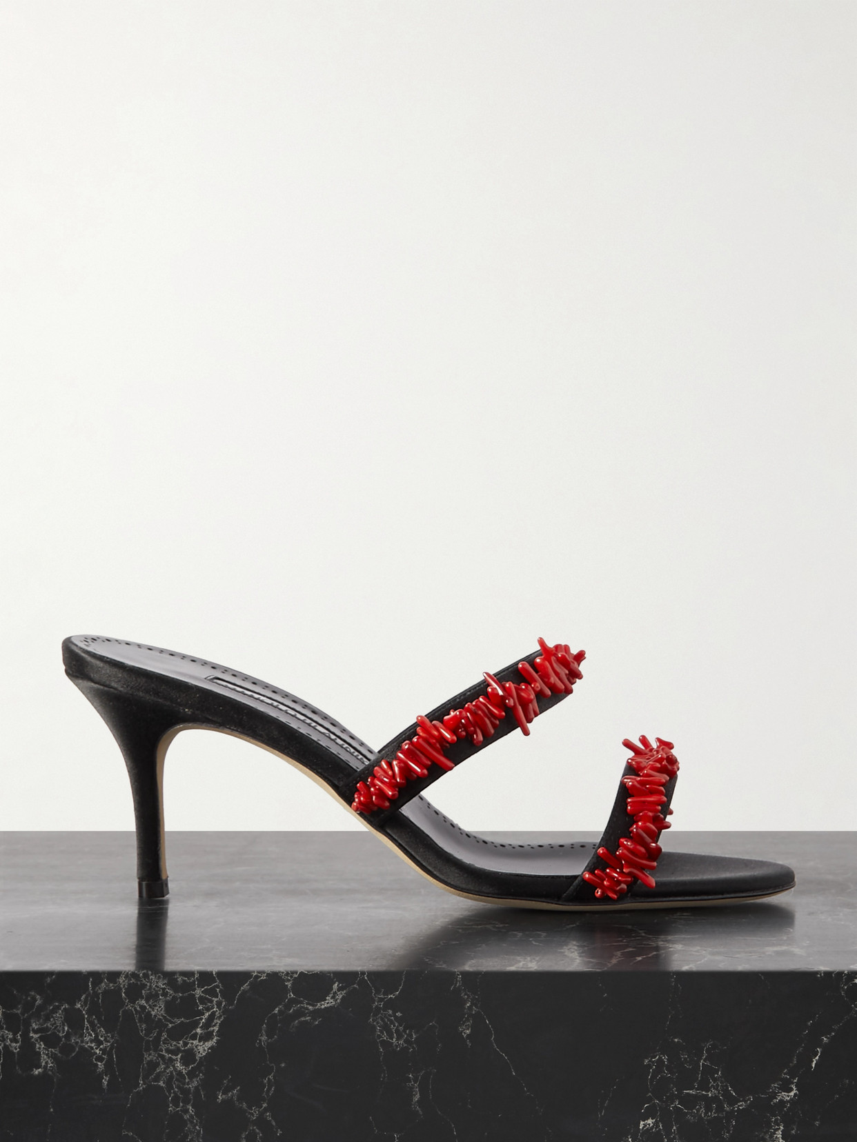 Manolo Blahnik Open-toed High-heeled Sandals In Black