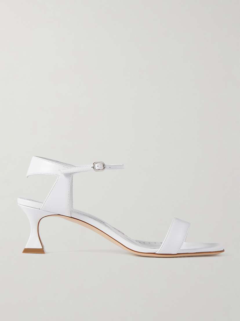 Manolo Blahnik Begasan 50 Leather Sandals