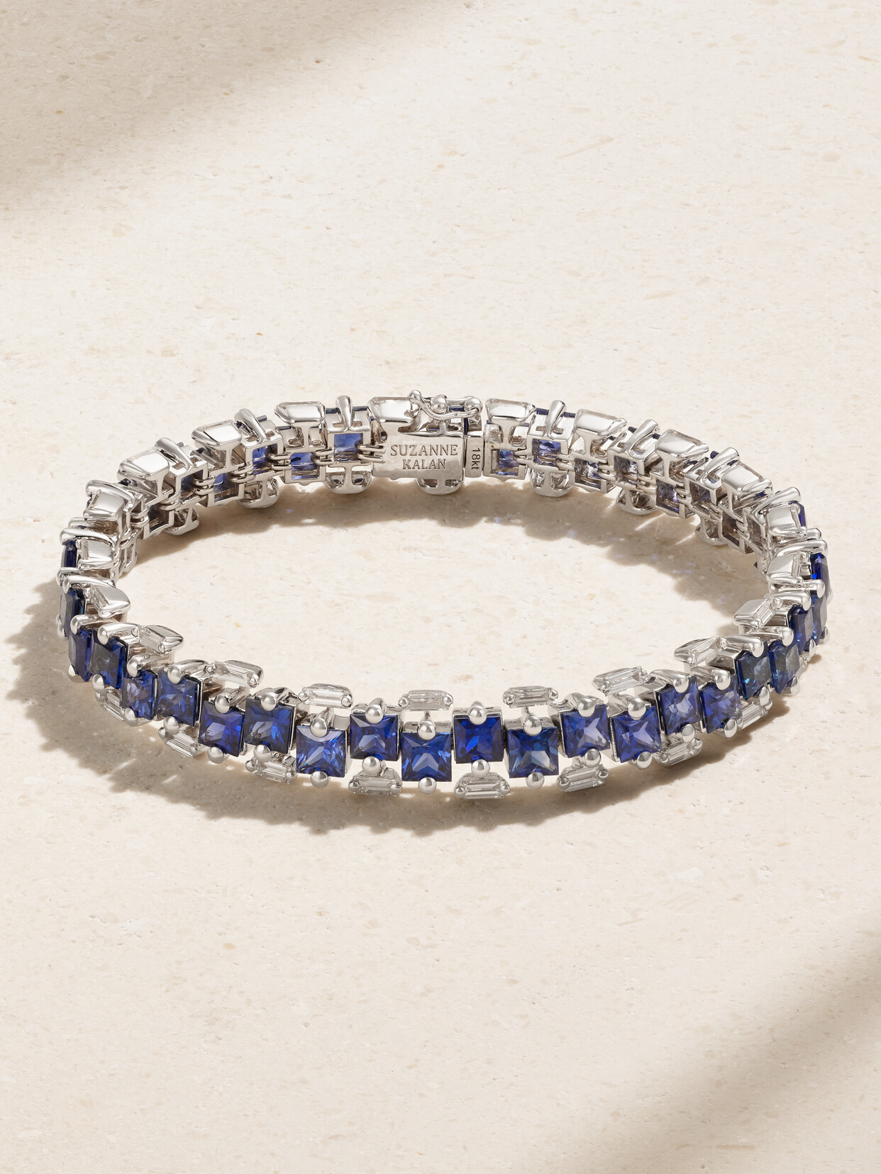 Suzanne Kalan 18-karat White , Sapphire And Diamond Bracelet