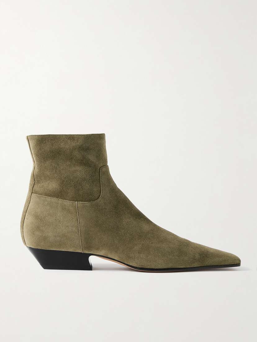 Khaite Marfa Suede Ankle Boots