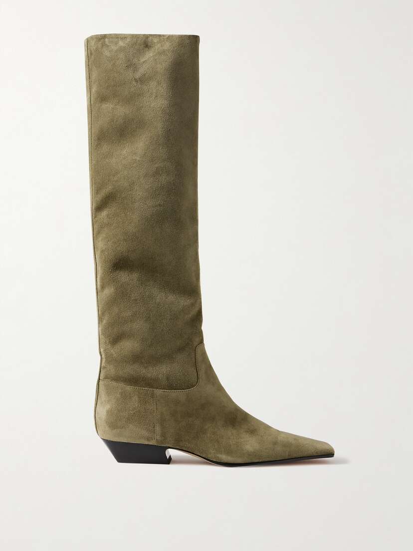 Khaite Marfa Suede Knee Boots