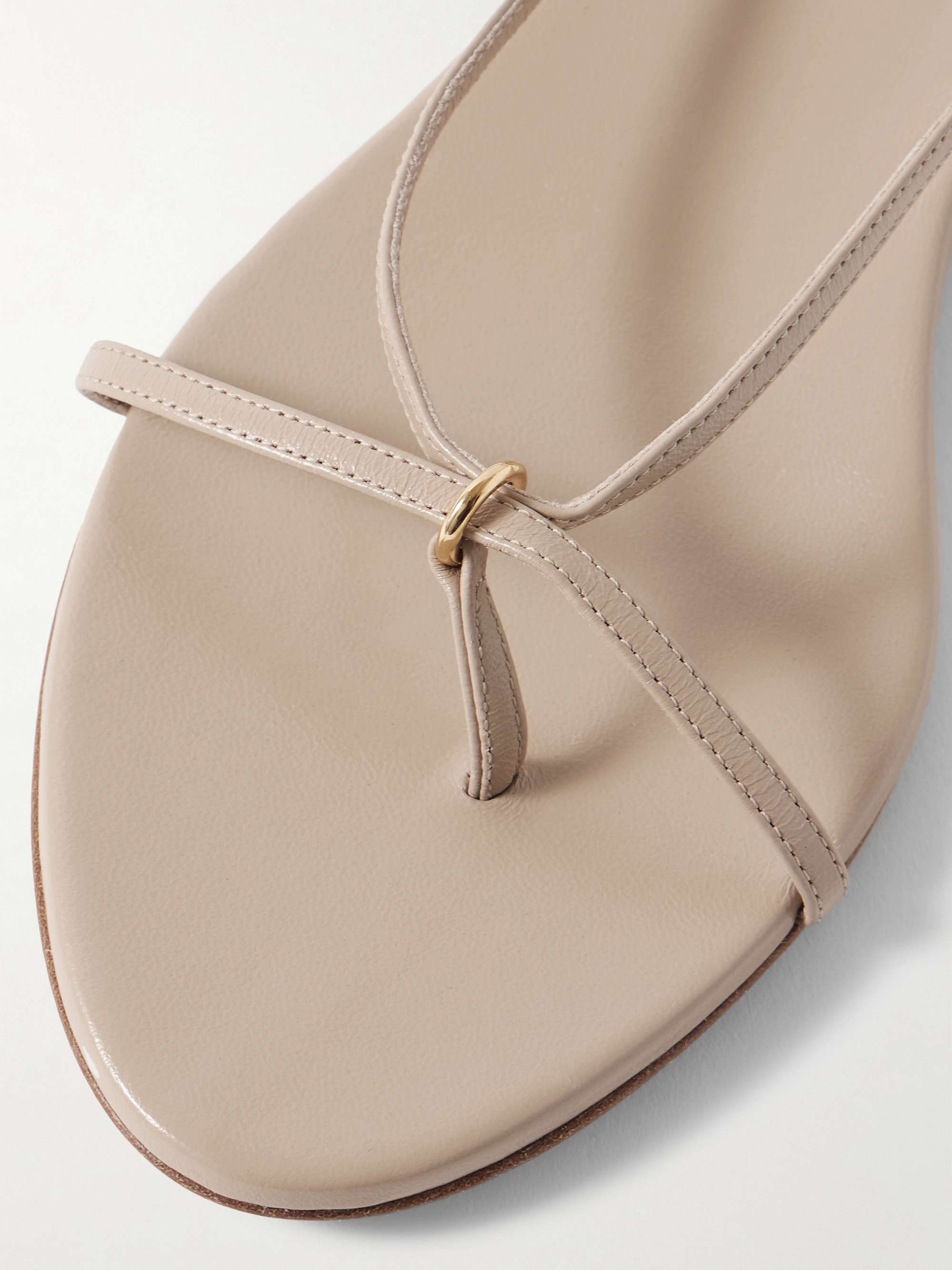 KHAITE Marion leather sandals NET A PORTER