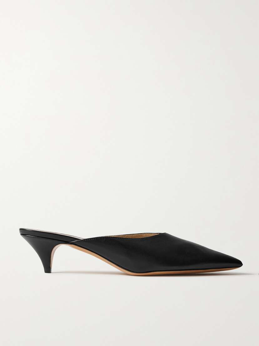 Khaite River Leather Mules - IT36