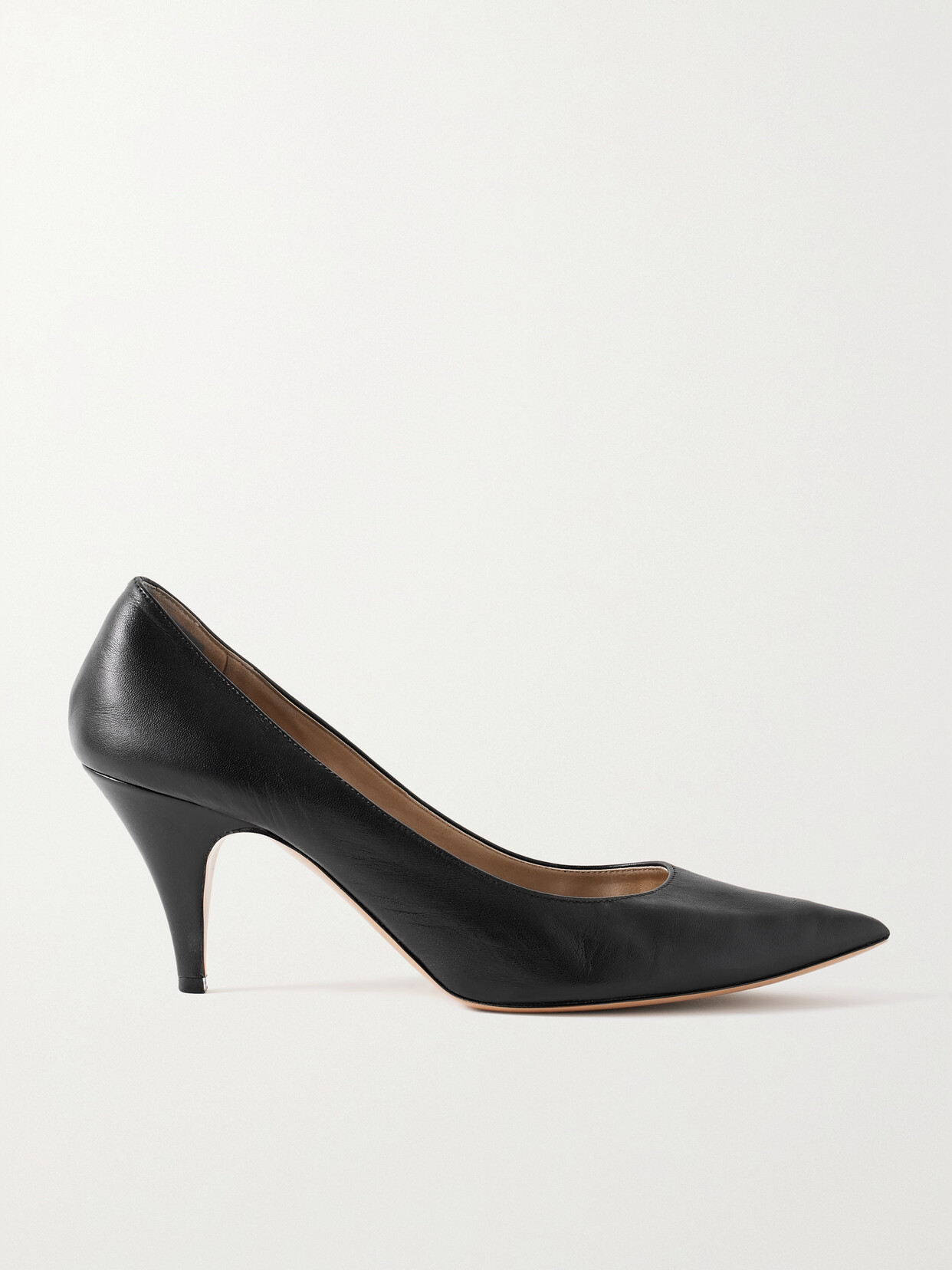 Shop Khaite River Iconic Leather Pumps In Black