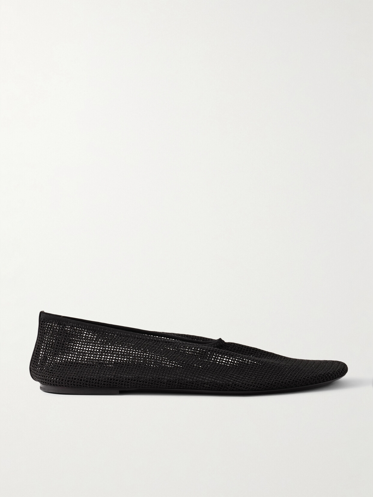 Khaite Maiden Leather Ballet Flat In Black