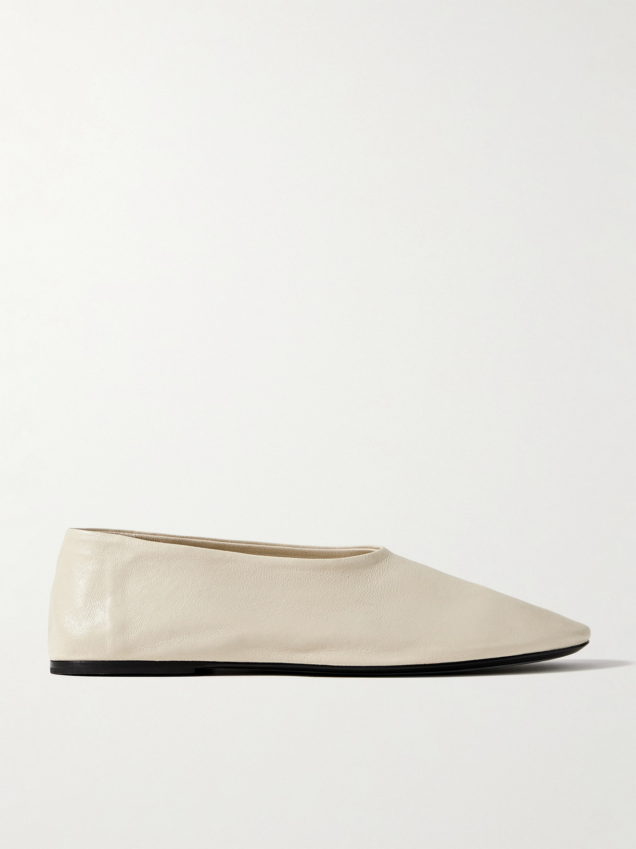 Khaite - Maiden Leather Flats - White