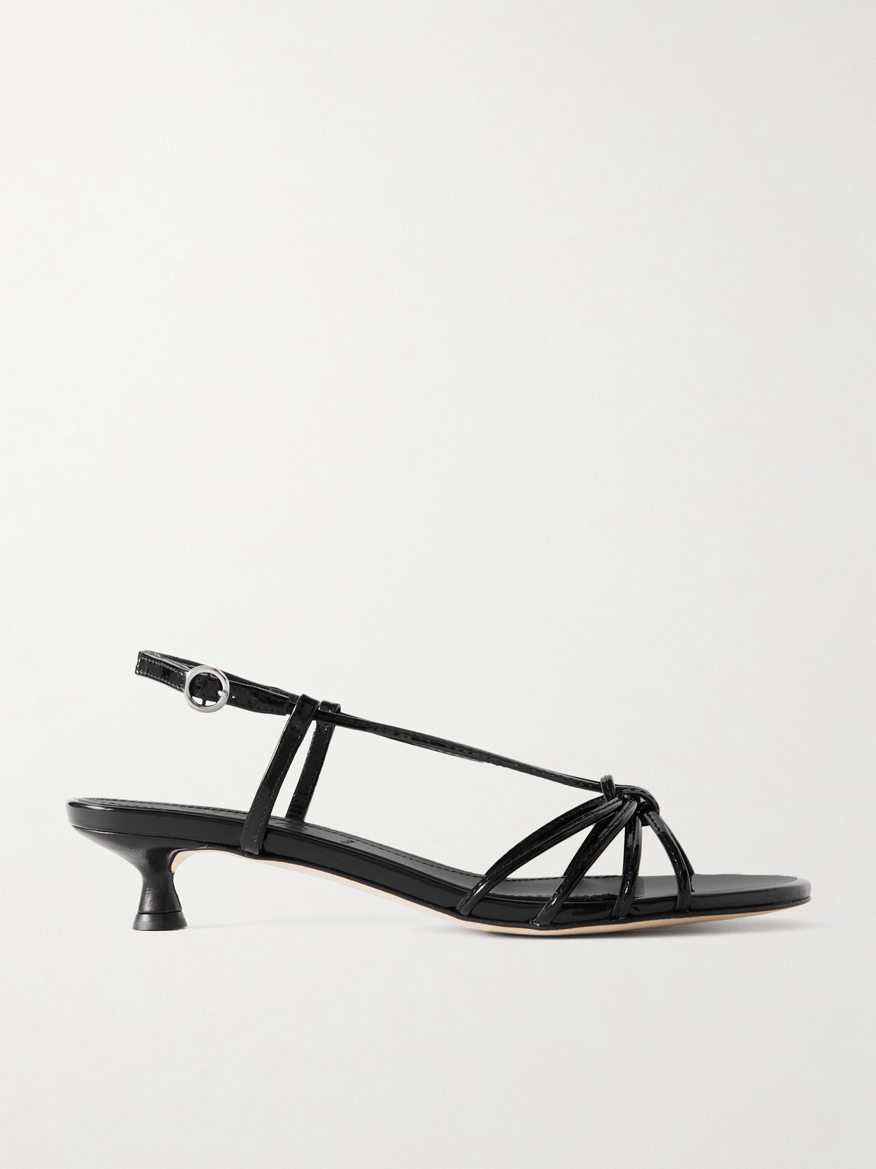 aeyde - Rhonda Patent-leather Sandals - Black