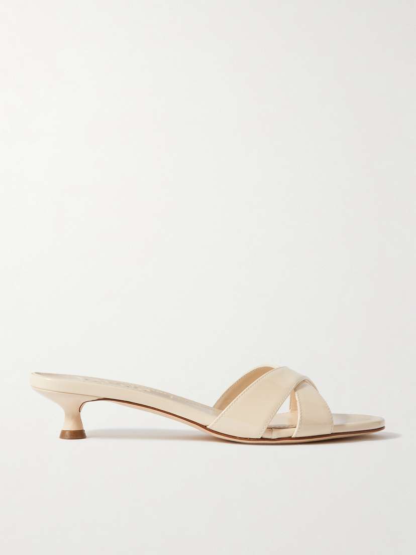 aeyde Stina Patent-leather Mules