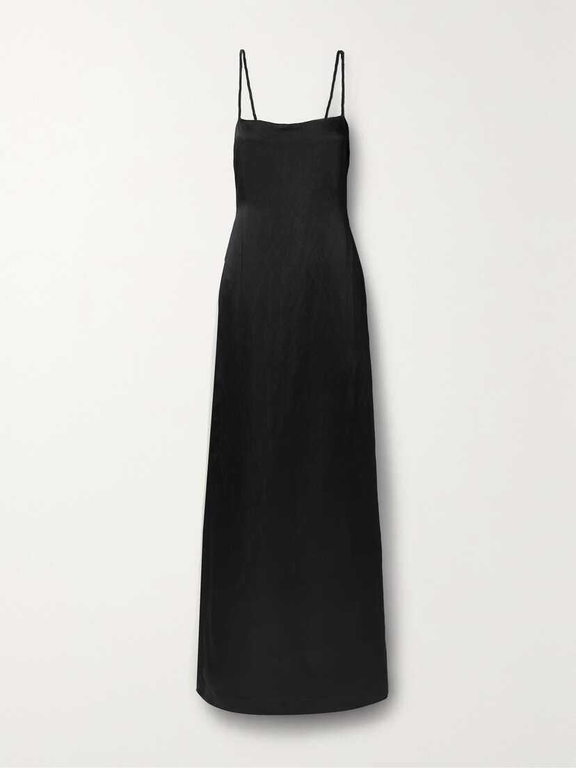 Bondi Born + Net Sustain Faro Open-back Satin Maxi Dress