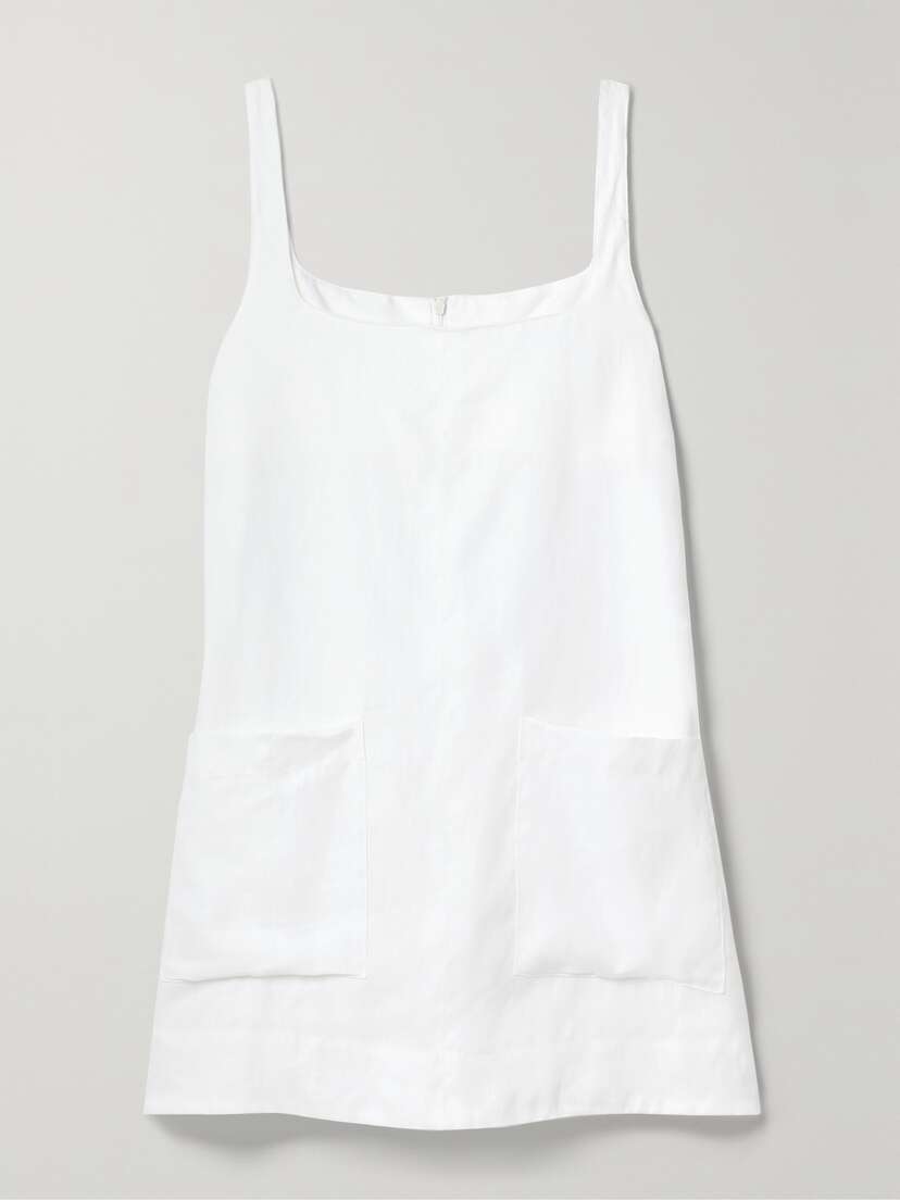 Bondi Born + Net Sustain Delphi Organic Linen Mini Dress - x large