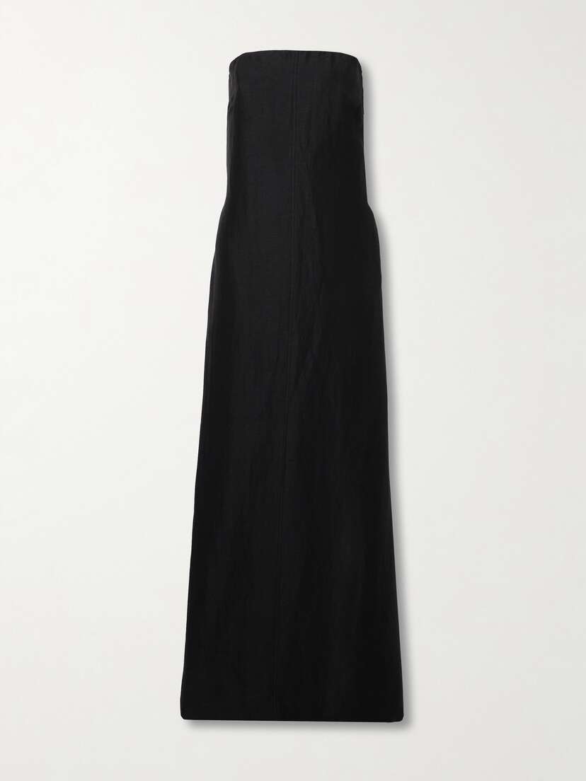 Bondi Born + Net Sustain Bormio Strapless Woven Maxi Dress