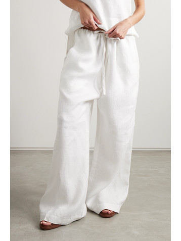 Bondi Born + NET SUSTAIN Delphi organic linen straight-leg pants