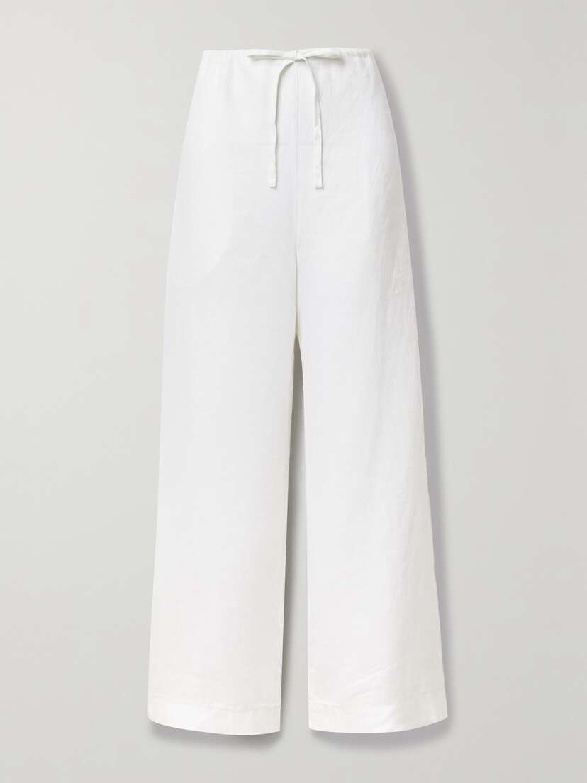 Bondi Born + Net Sustain Delphi Organic Linen Straight-leg Pants