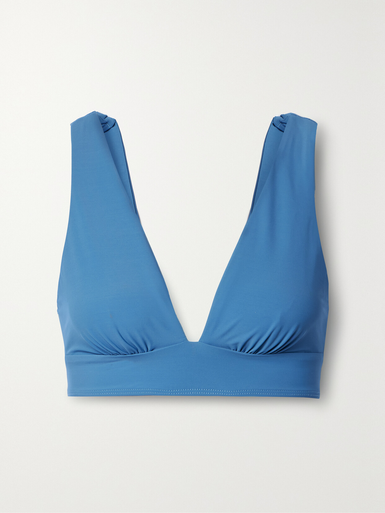 Bondi Born + Net Sustain Amelia Bikini Top In Blue