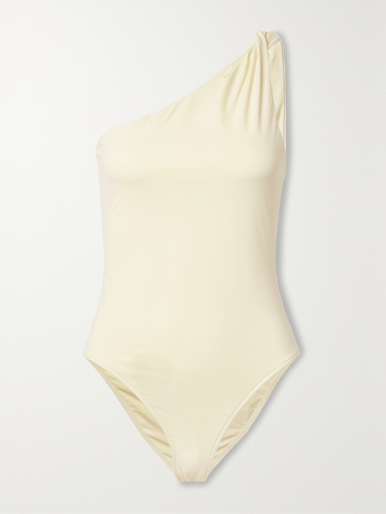 Bondi Born + Net Sustain Callie One-shoulder Swimsuit In White