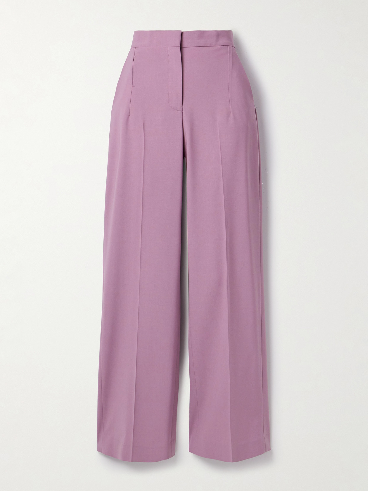 Tory Burch - Wool-blend Wide-leg Pants - Pink