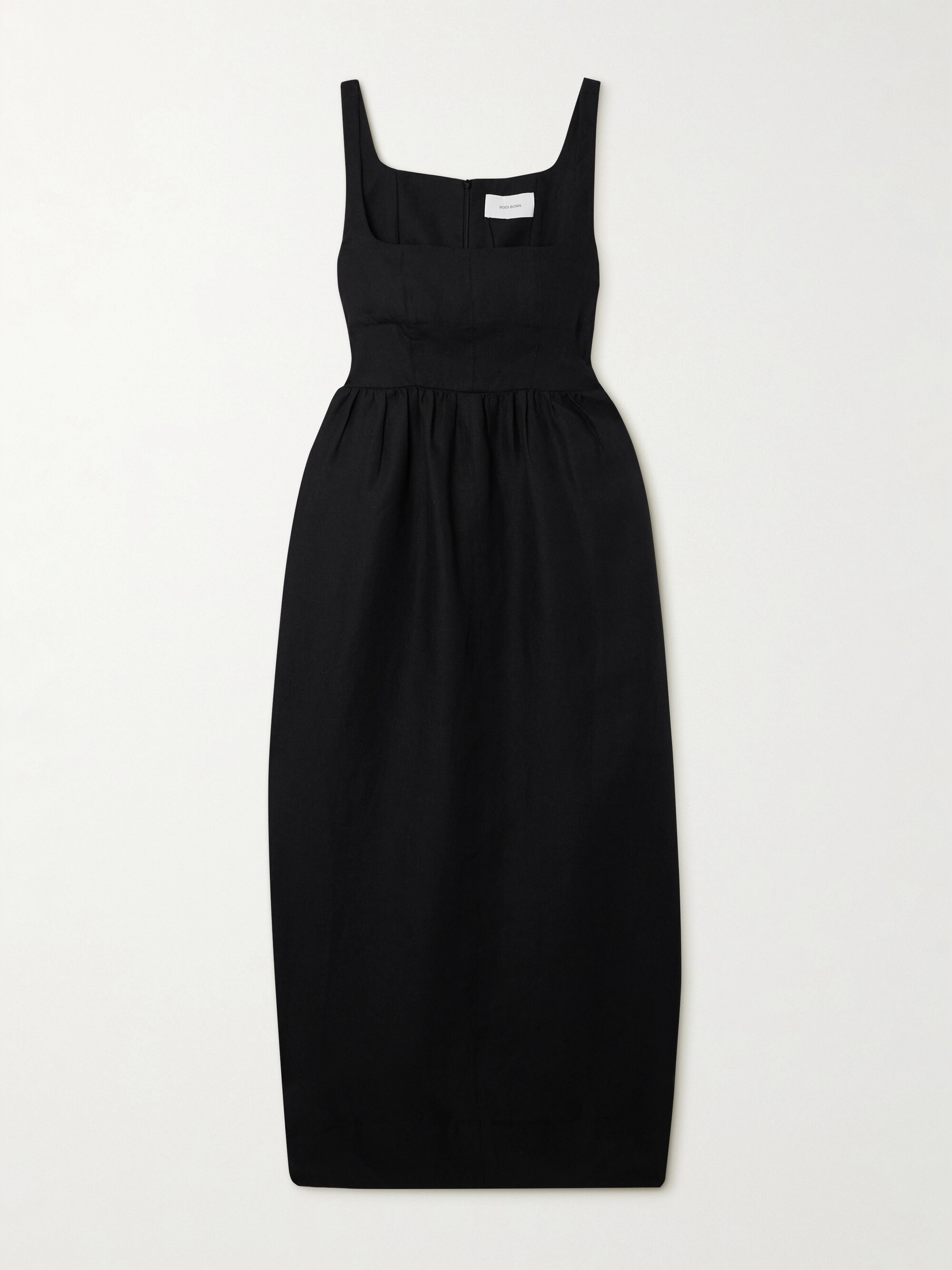 Bondi Born + NET SUSTAIN Delphi organic linen midi dress thumbnail