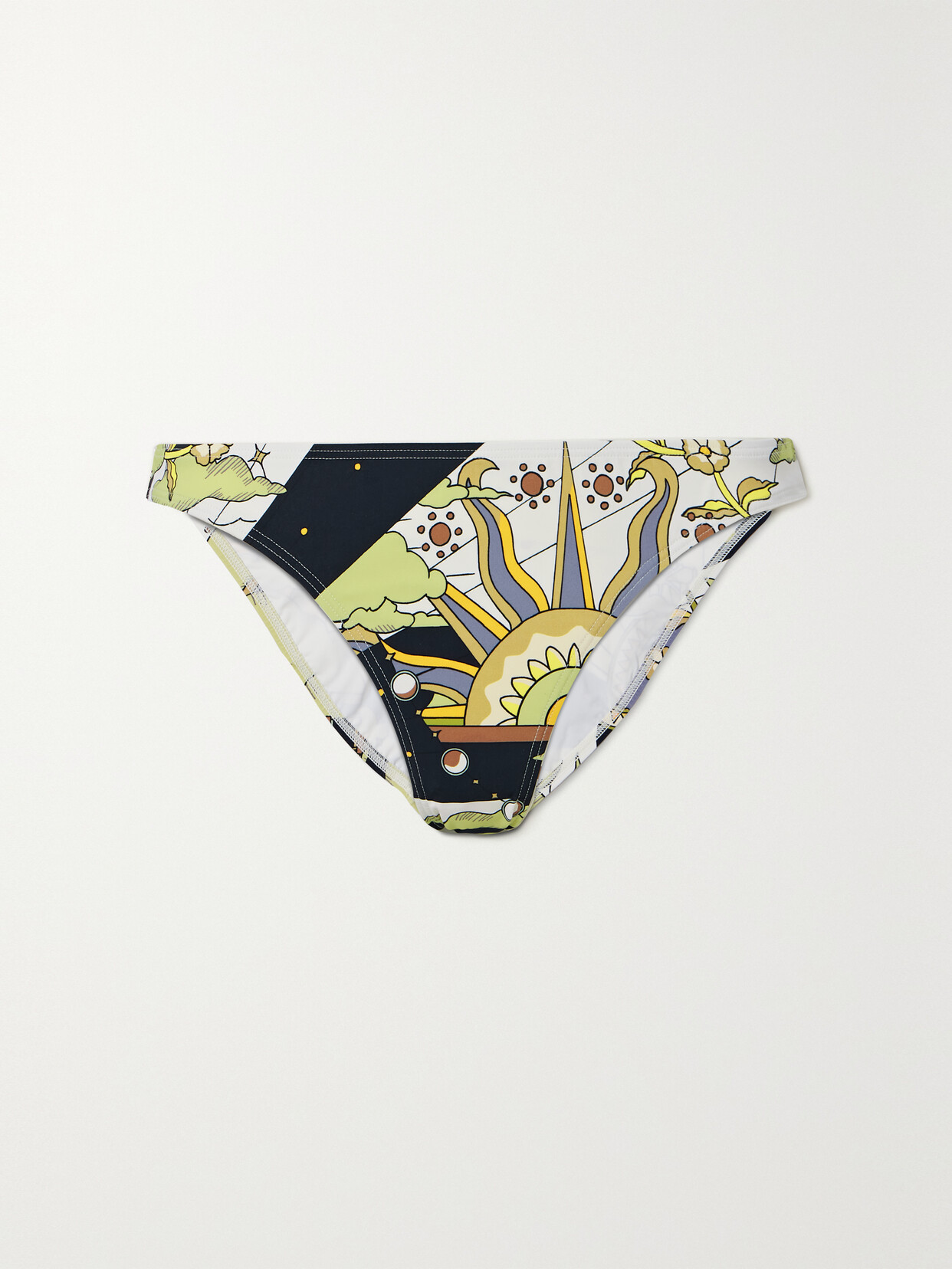 Tory Burch Printed Bikini Briefs - Blue