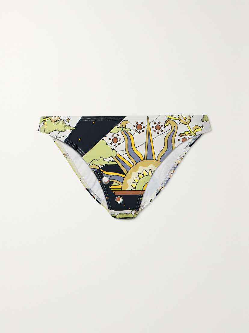 Tory Burch Printed Bikini Briefs - x large