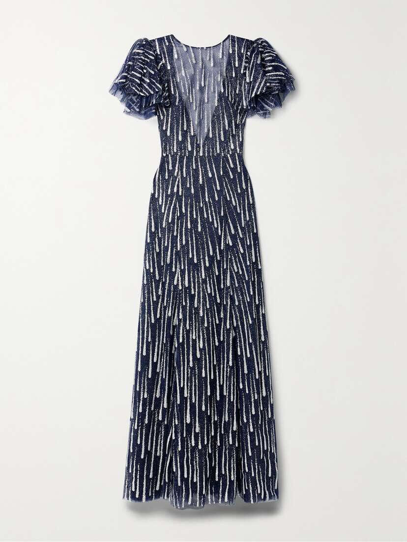 The Vampire's Wife The Silver Rain Glittered Tulle Gown