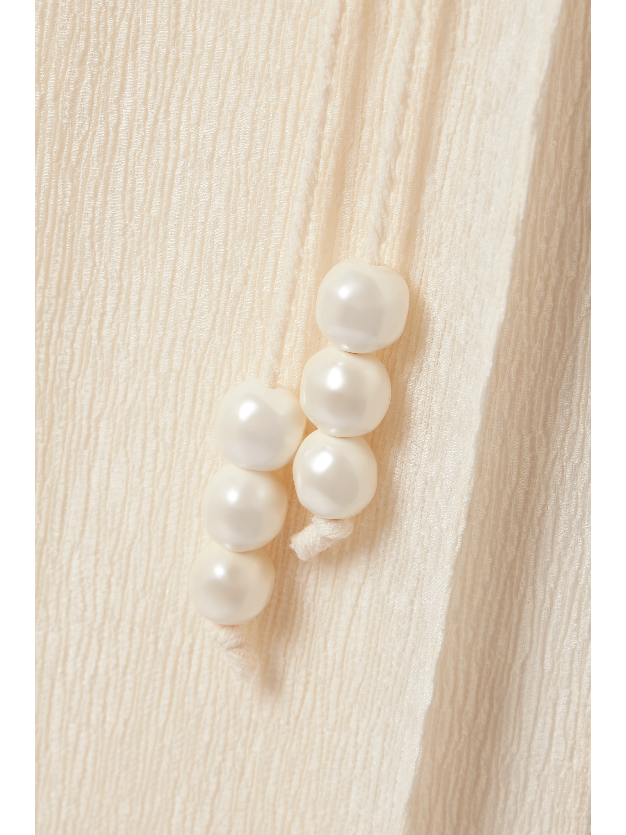 Magda Butrym Draped embellished stretch Lyocell-blend crepon maxi wrap skirt thumbnail