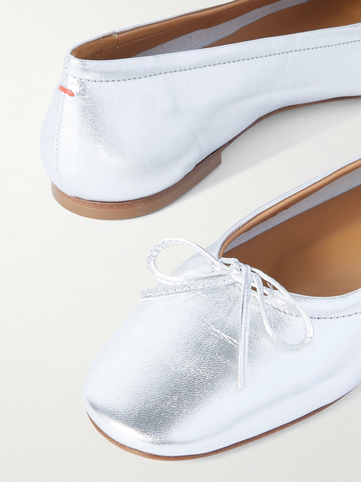 Delfina Bow-Detailed Ballet Flats