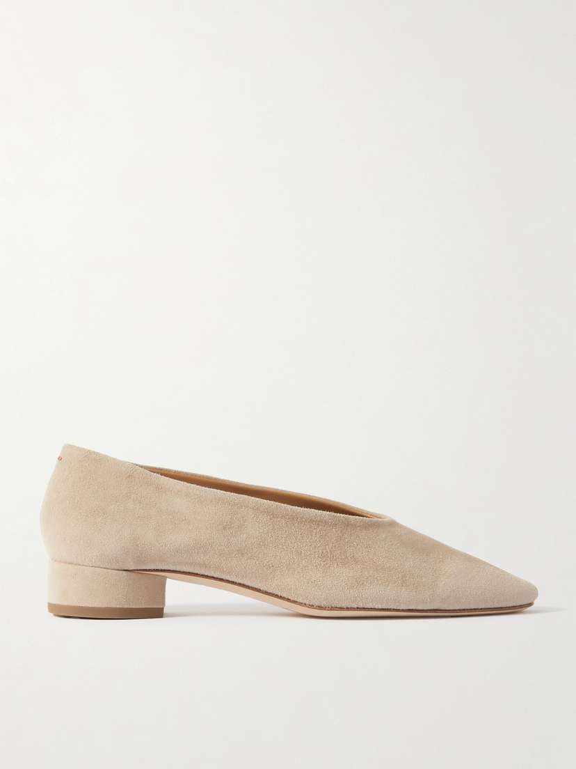 aeyde Delia Suede Ballet Flats