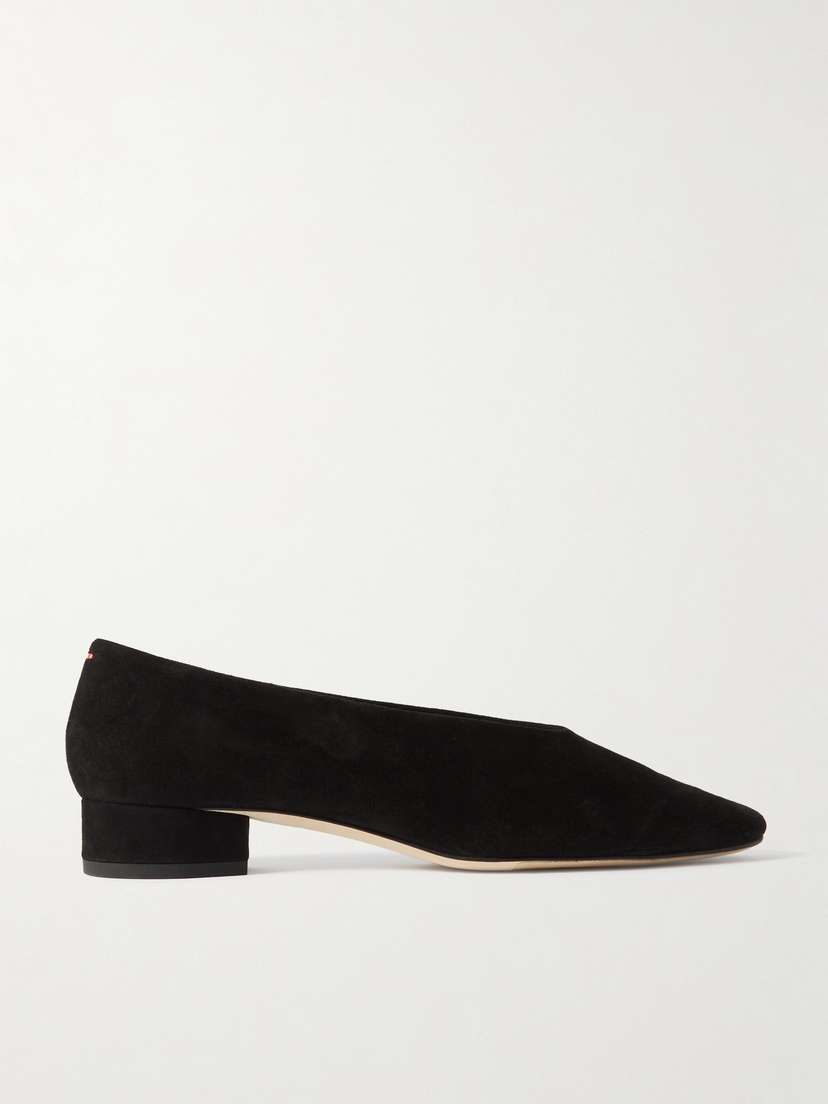 aeyde Delia Suede Ballet Flats