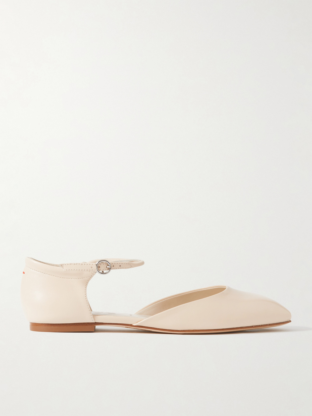 aeyde - Miri Leather Ballet Flats - Cream