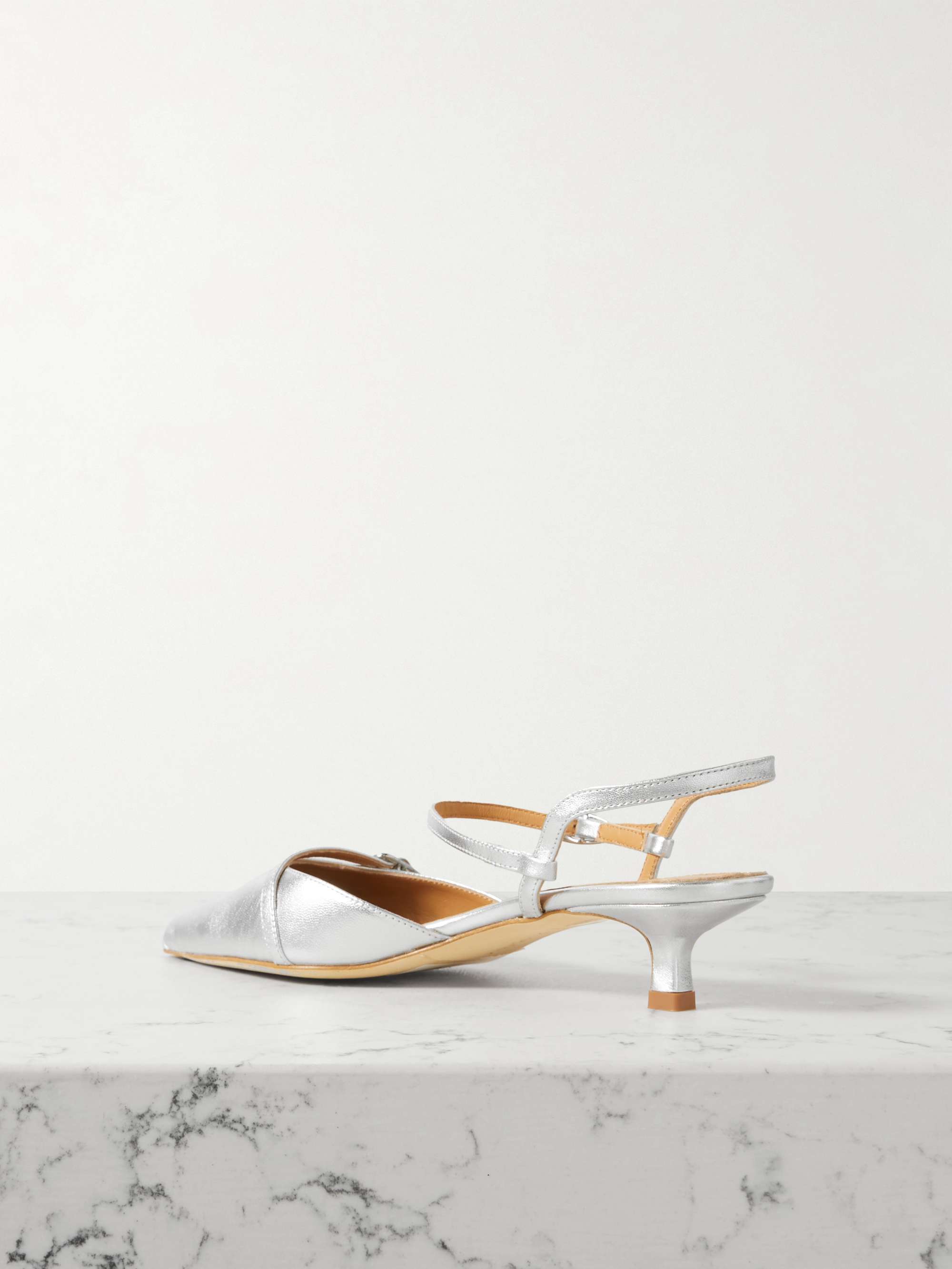 AEYDE Melia leather point-toe pumps