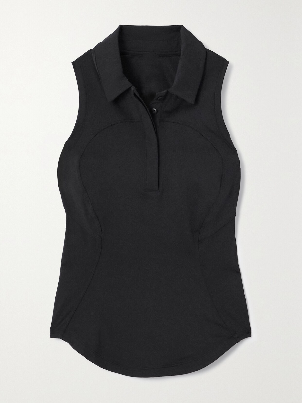 Lululemon Quick-drying Sleeveless Polo Shirt In Black