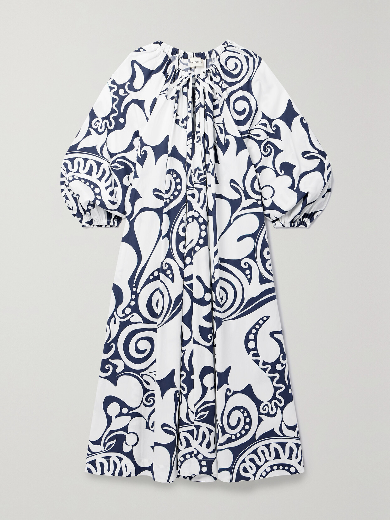 MARA HOFFMAN + NET SUSTAIN SALMA PRINTED ORGANIC COTTON-POPLIN MAXI DRESS