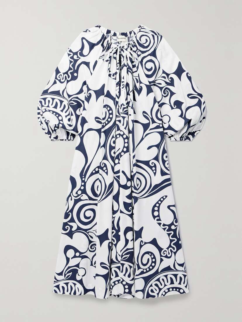 Mara Hoffman + Net Sustain Salma Printed Organic Cotton-poplin Maxi Dress