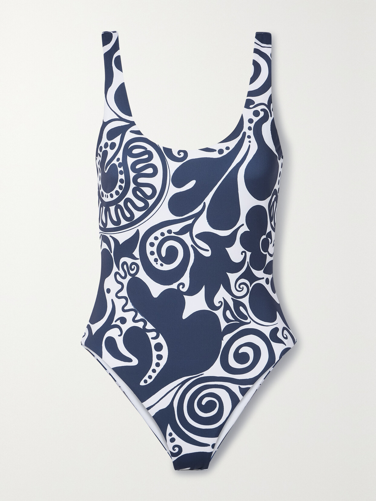 Shop Mara Hoffman + Net Sustain Jodi Printed Swimsuit In Blue