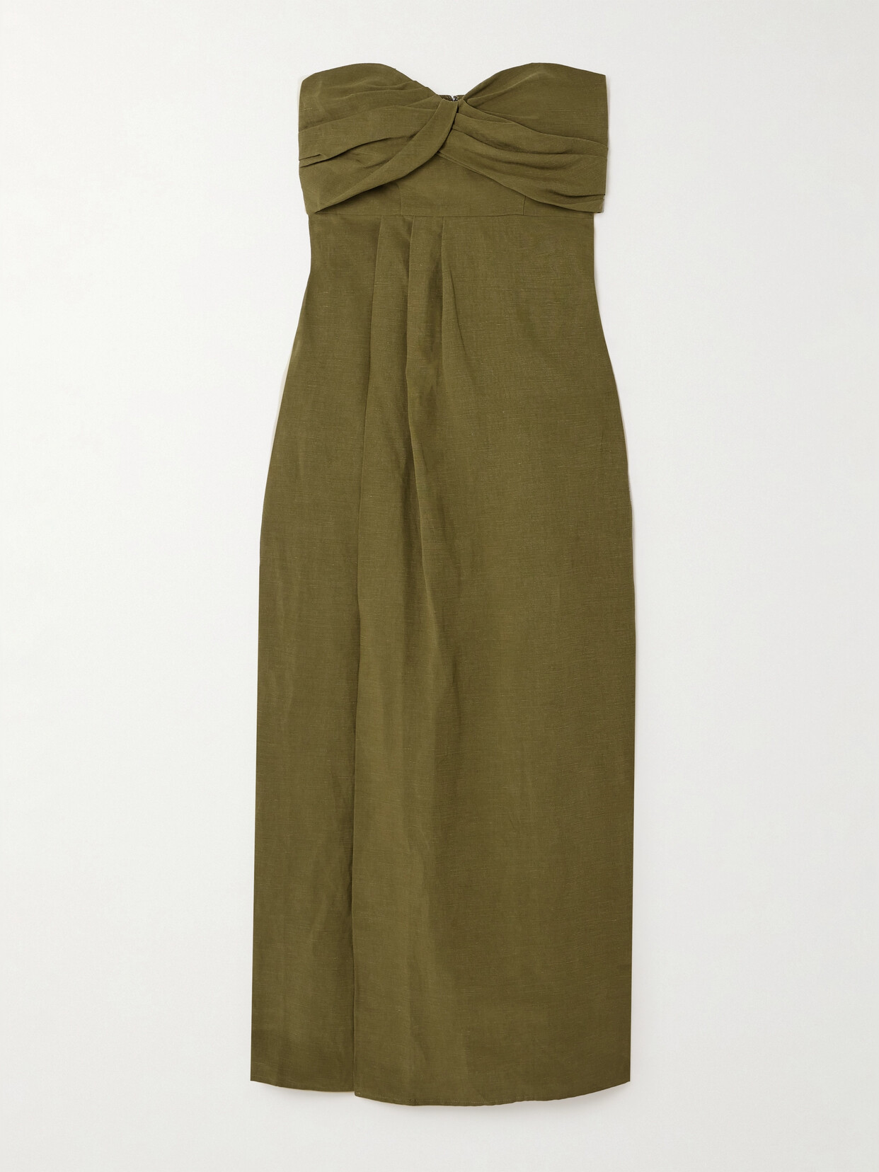 Mara Hoffman - + Net Sustain Yara Strapless Wrap-effect Tencel™ Lyocell-blend Midi Dress - Green