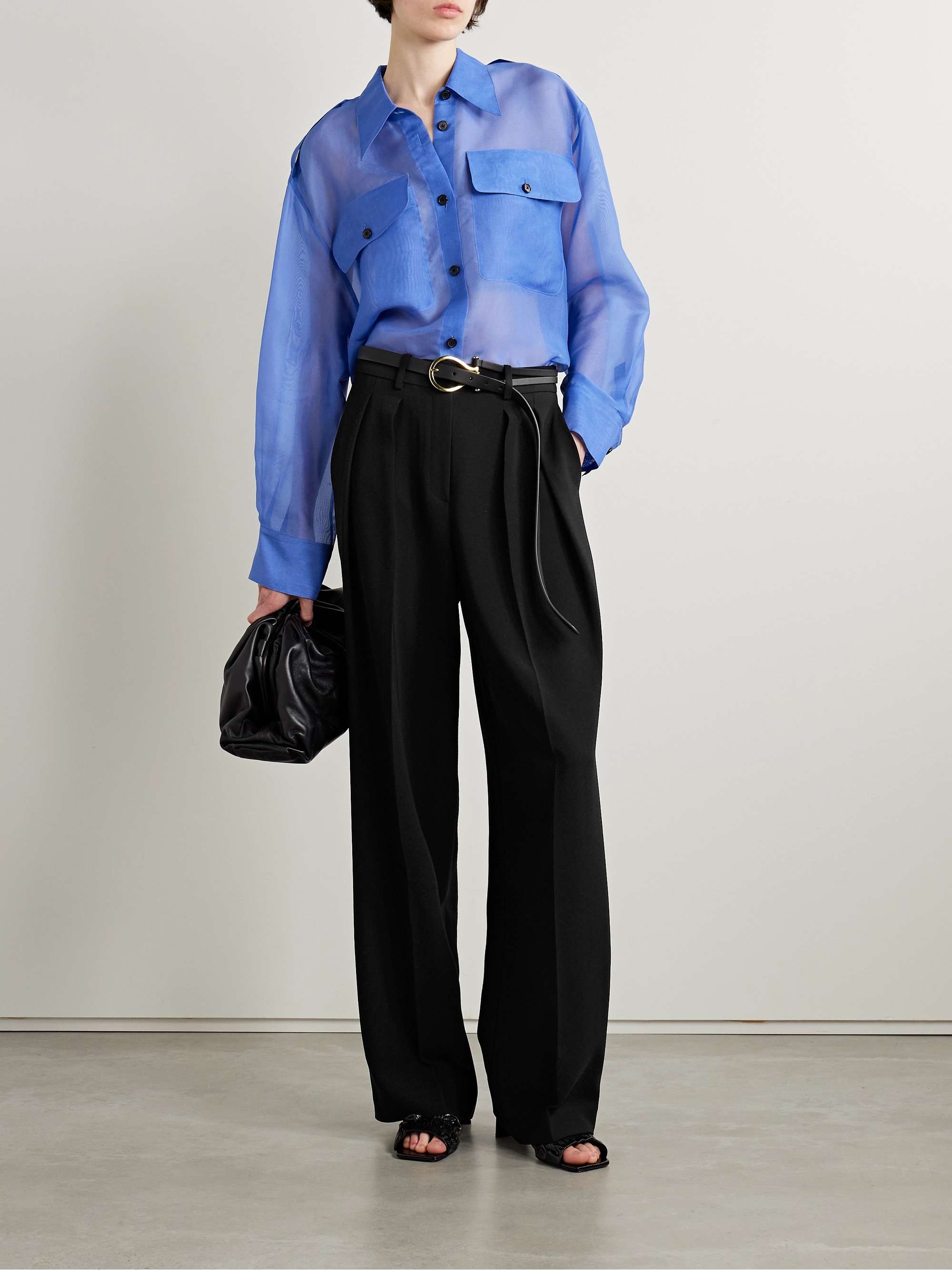 Theory wide leg trousers discount