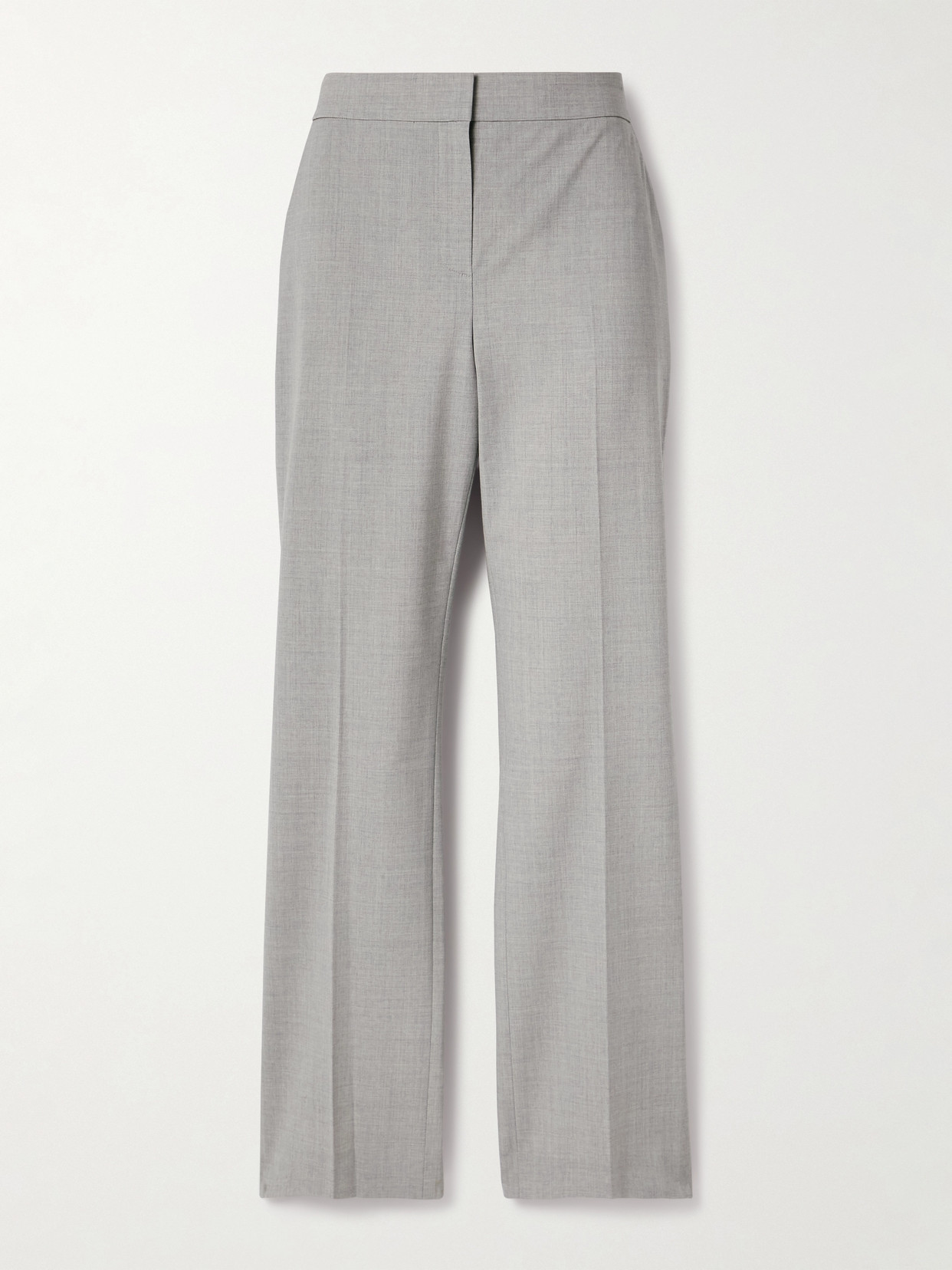 Theory Wool-blend Slim-leg Pants In Gray