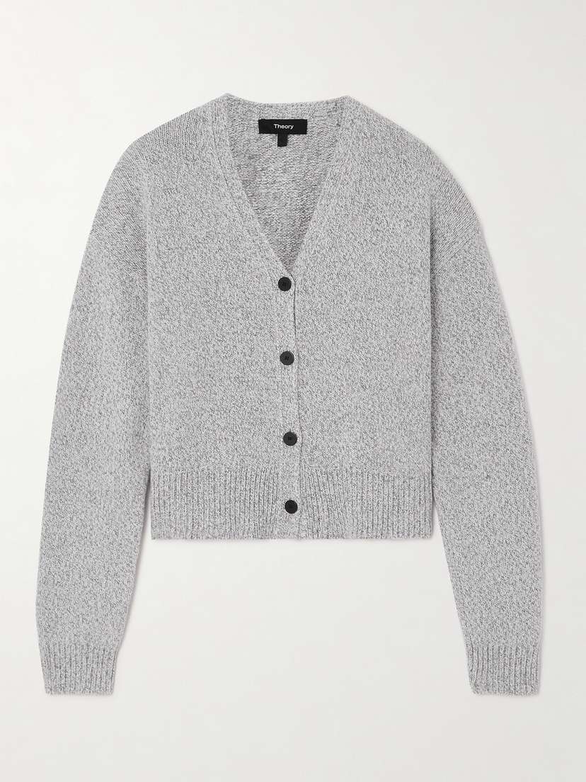 Theory Cropped Knitted Cardigan