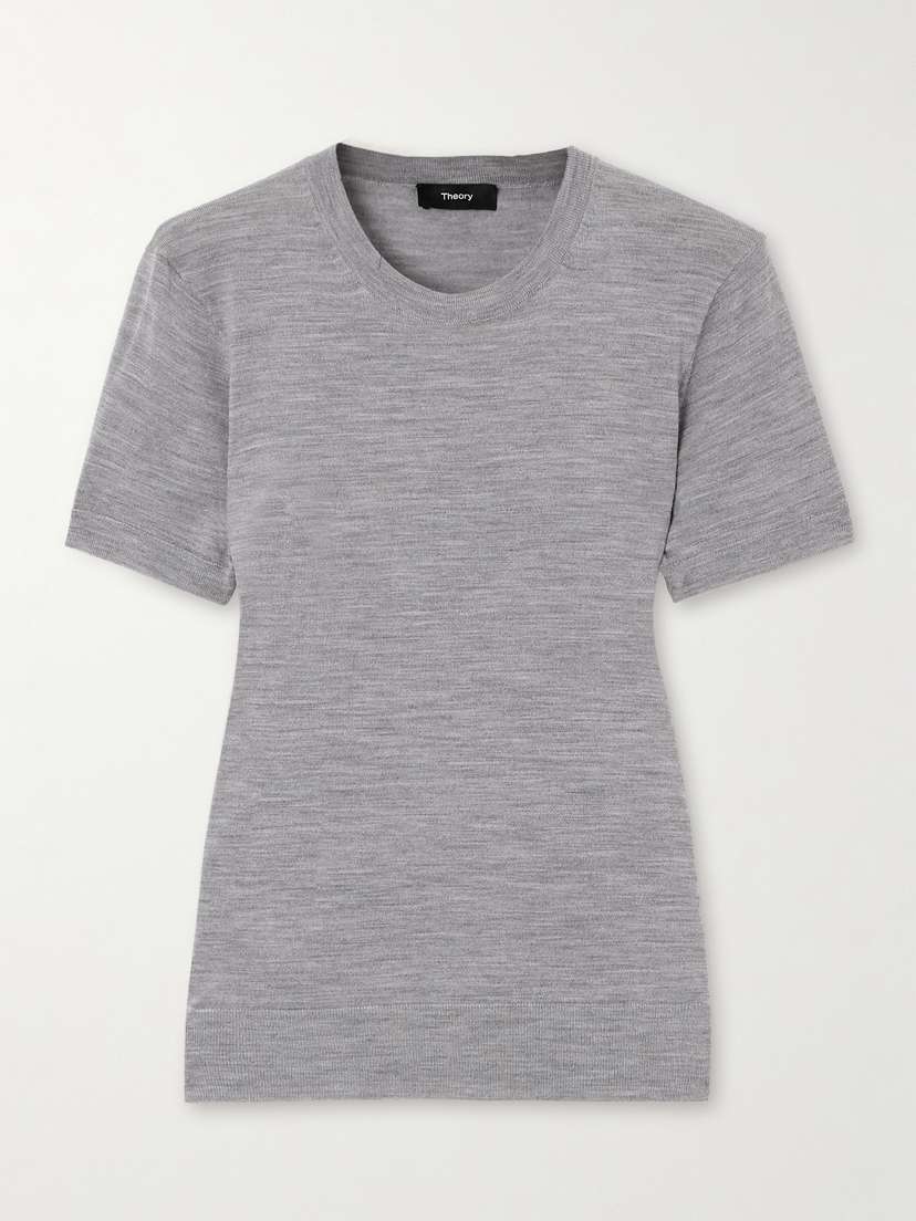 Theory Wool-blend T-shirt