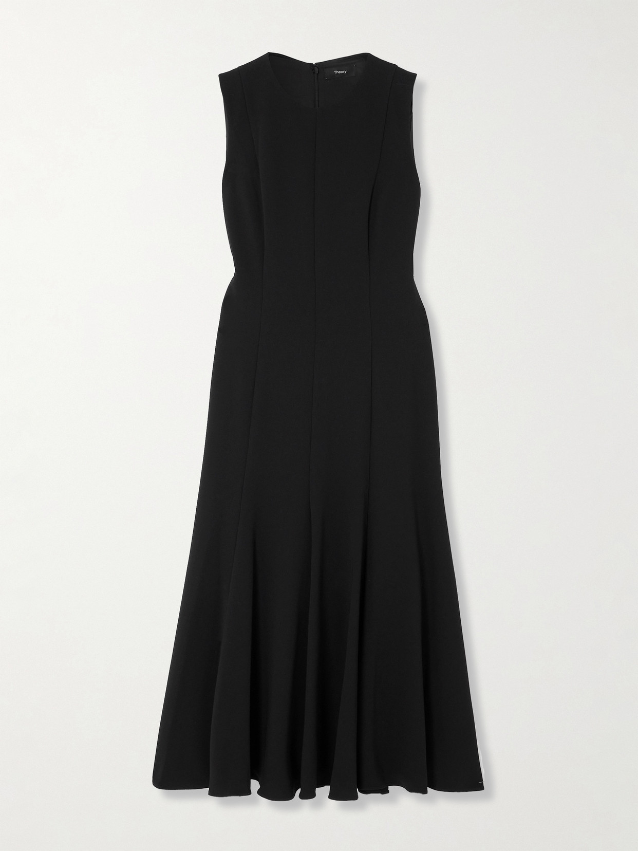 Shop Theory Jersey Midi Dress In Black