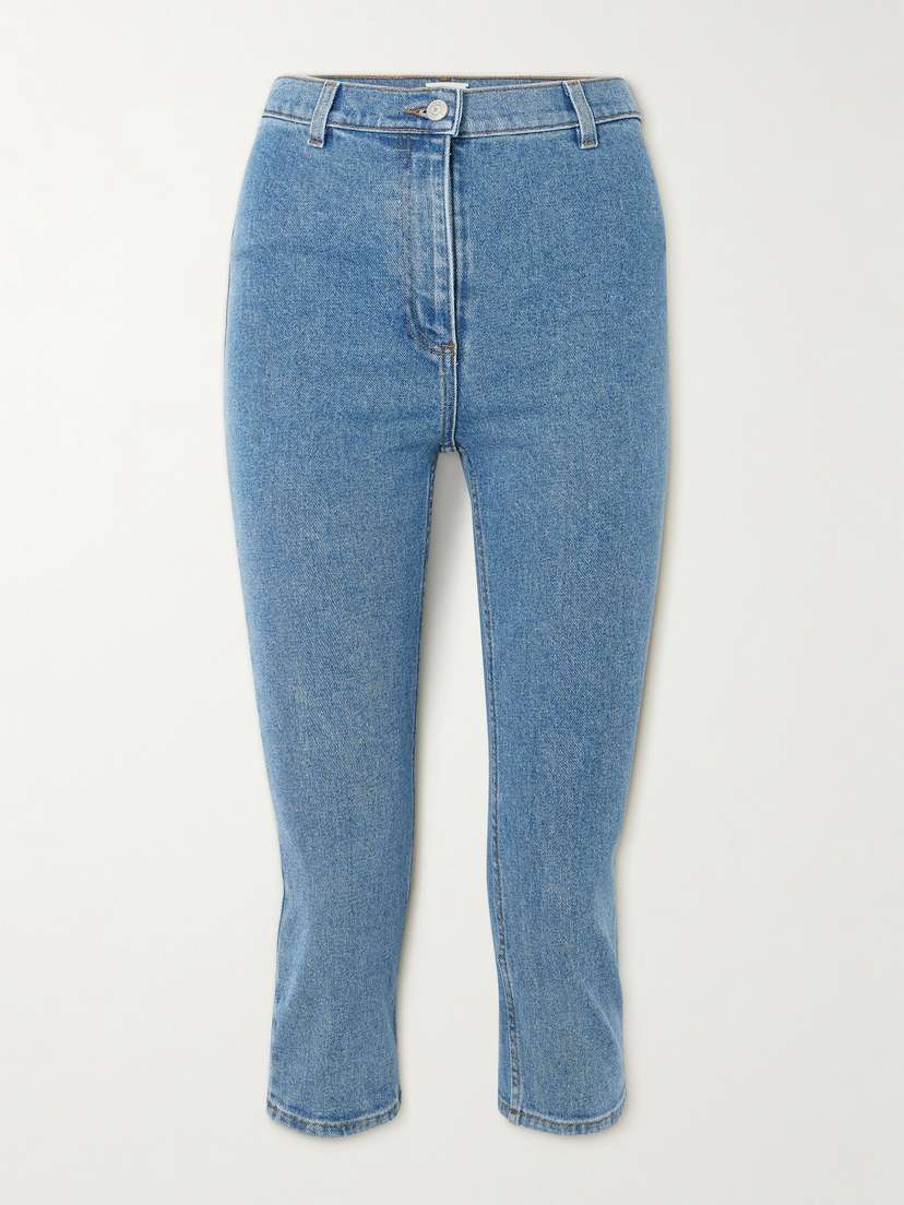 Magda Butrym Cropped High-rise Skinny Jeans
