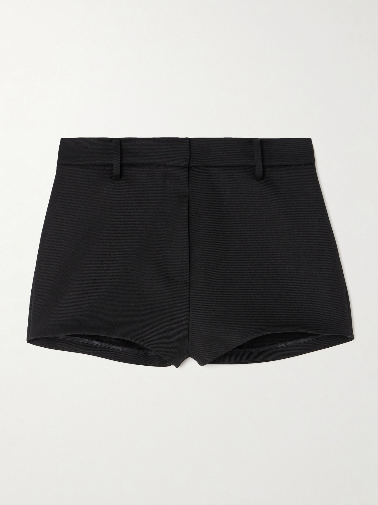 Magda Butrym Wool Mini Shorts In Black