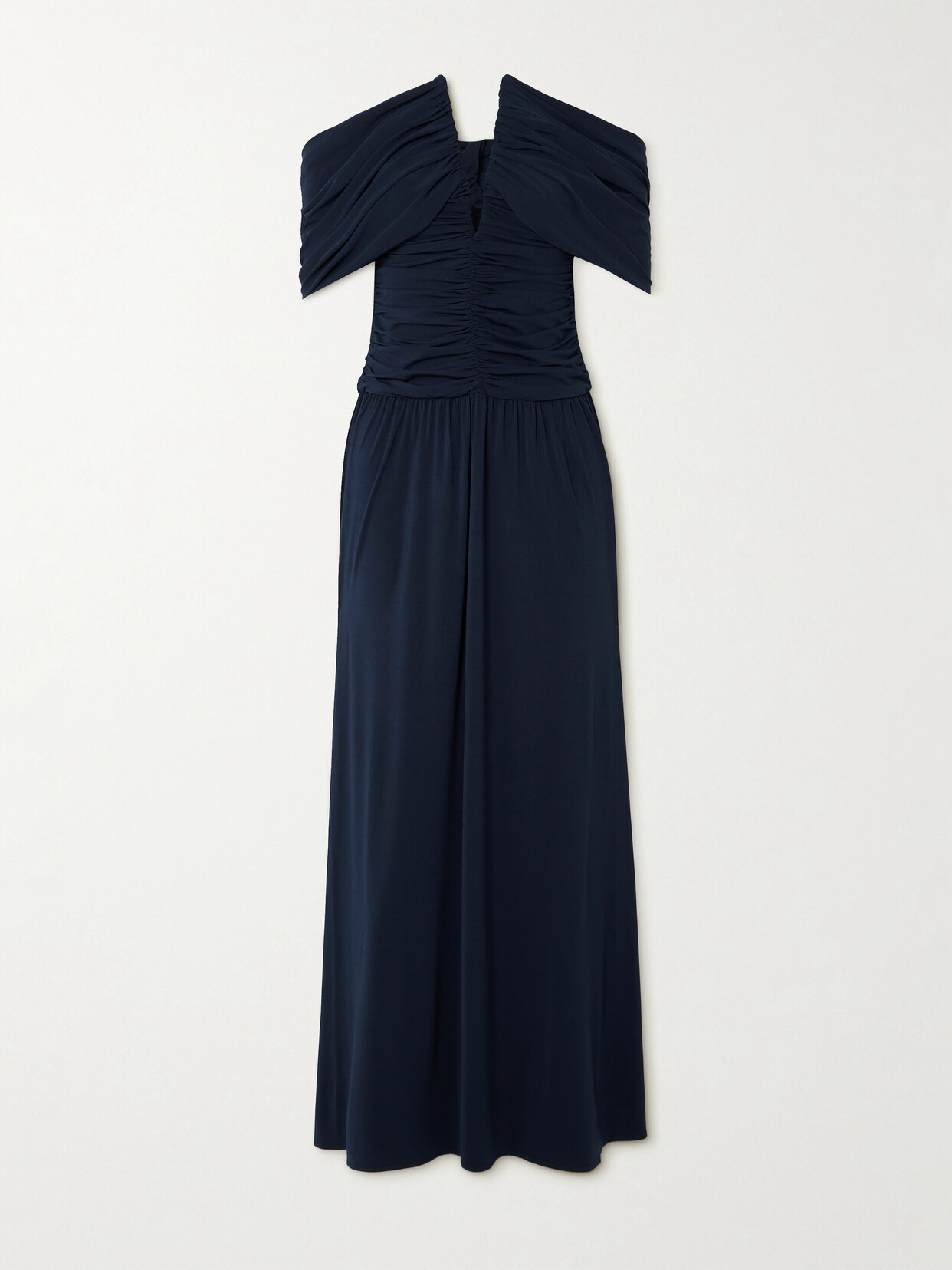 Magda Butrym Off-shoulder Midi Dress In Blue