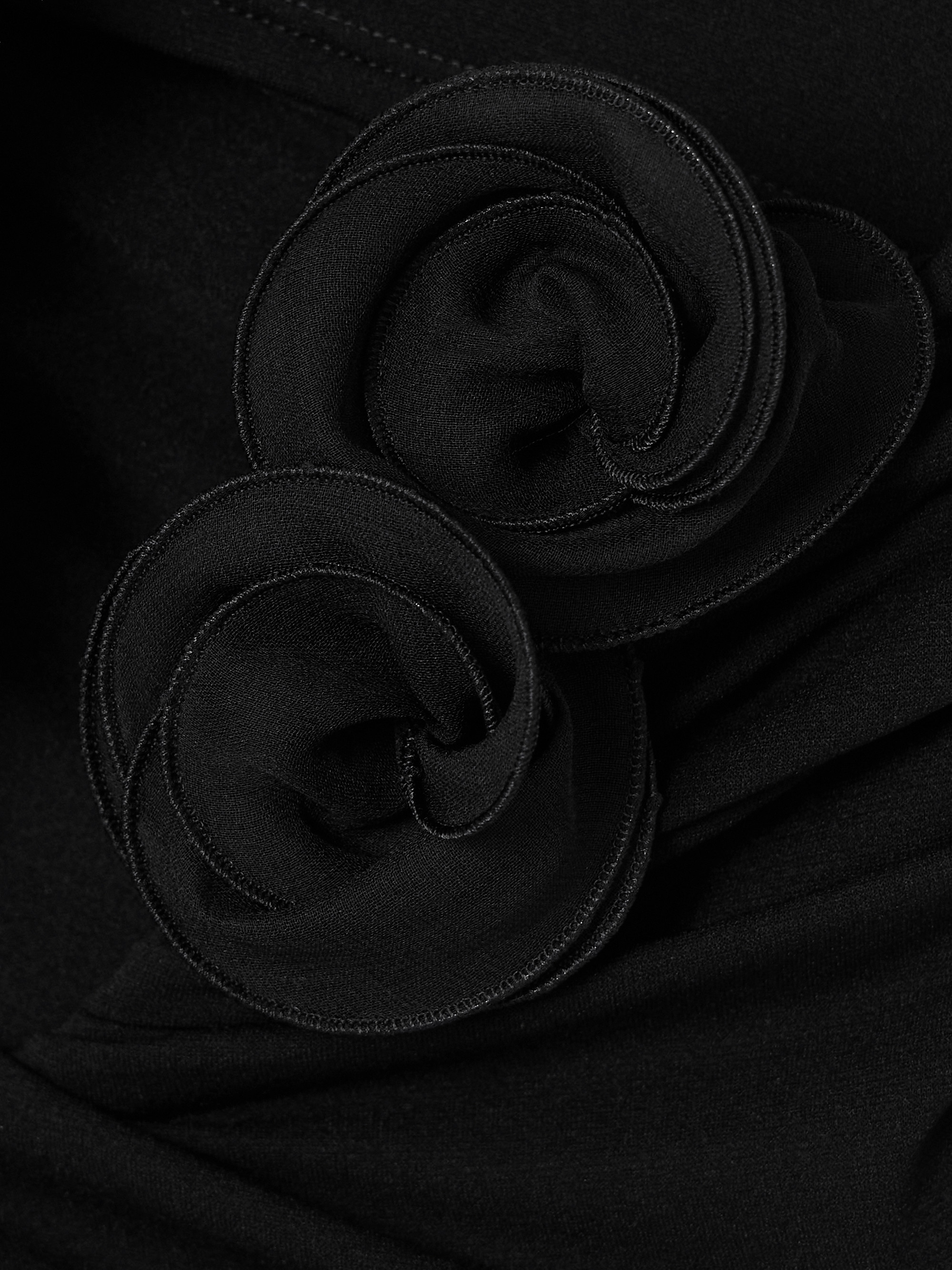 Magda Butrym Strapless appliquéd ruched stretch-jersey maxi dress thumbnail