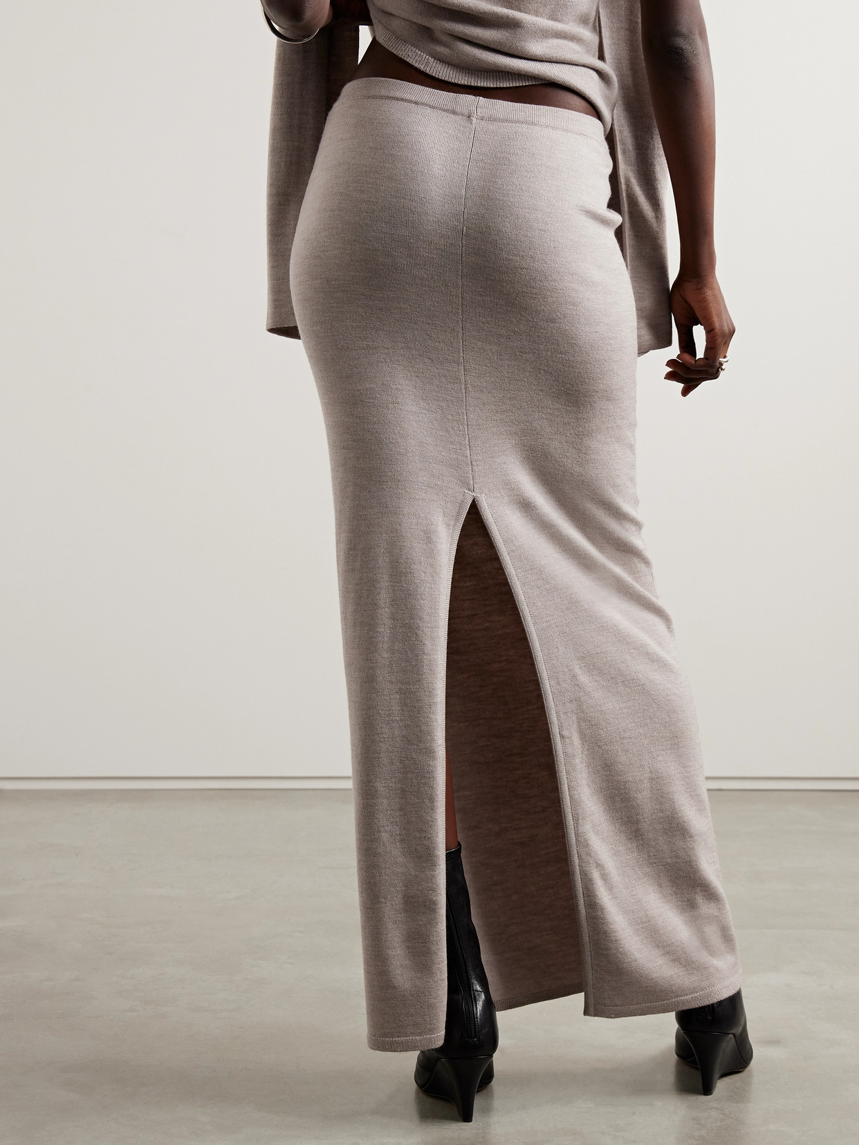 Wool, Silk And Cashmere-Blend Maxi