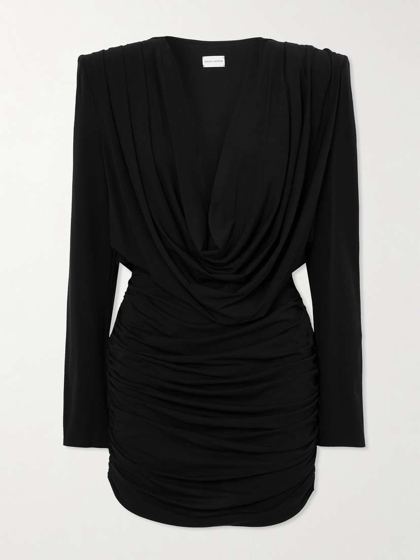 Magda Butrym Draped Stretch-jersey Mini Dress
