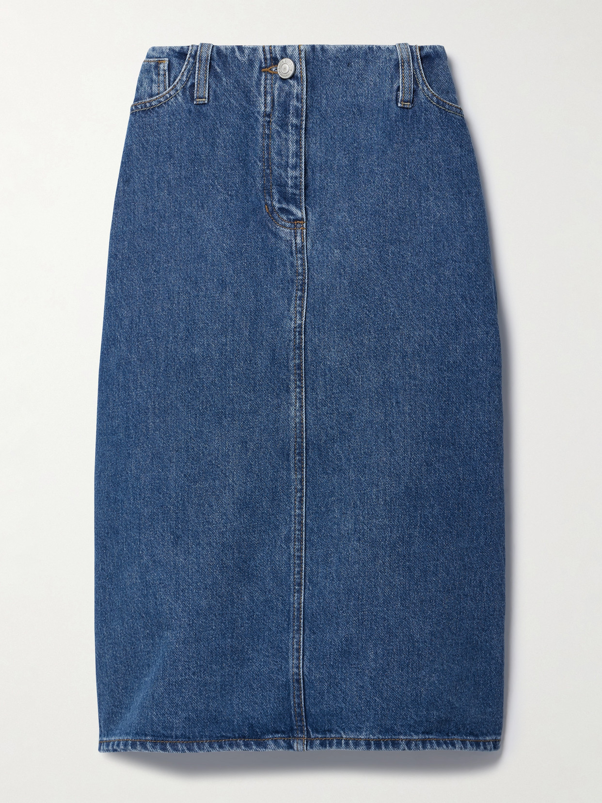 Magda Butrym Denim Midi Skirt - Blue