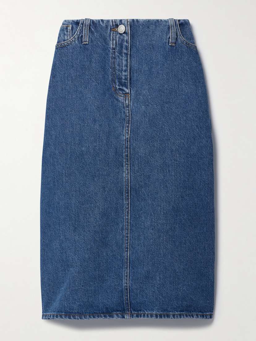 Magda Butrym Denim Midi Skirt