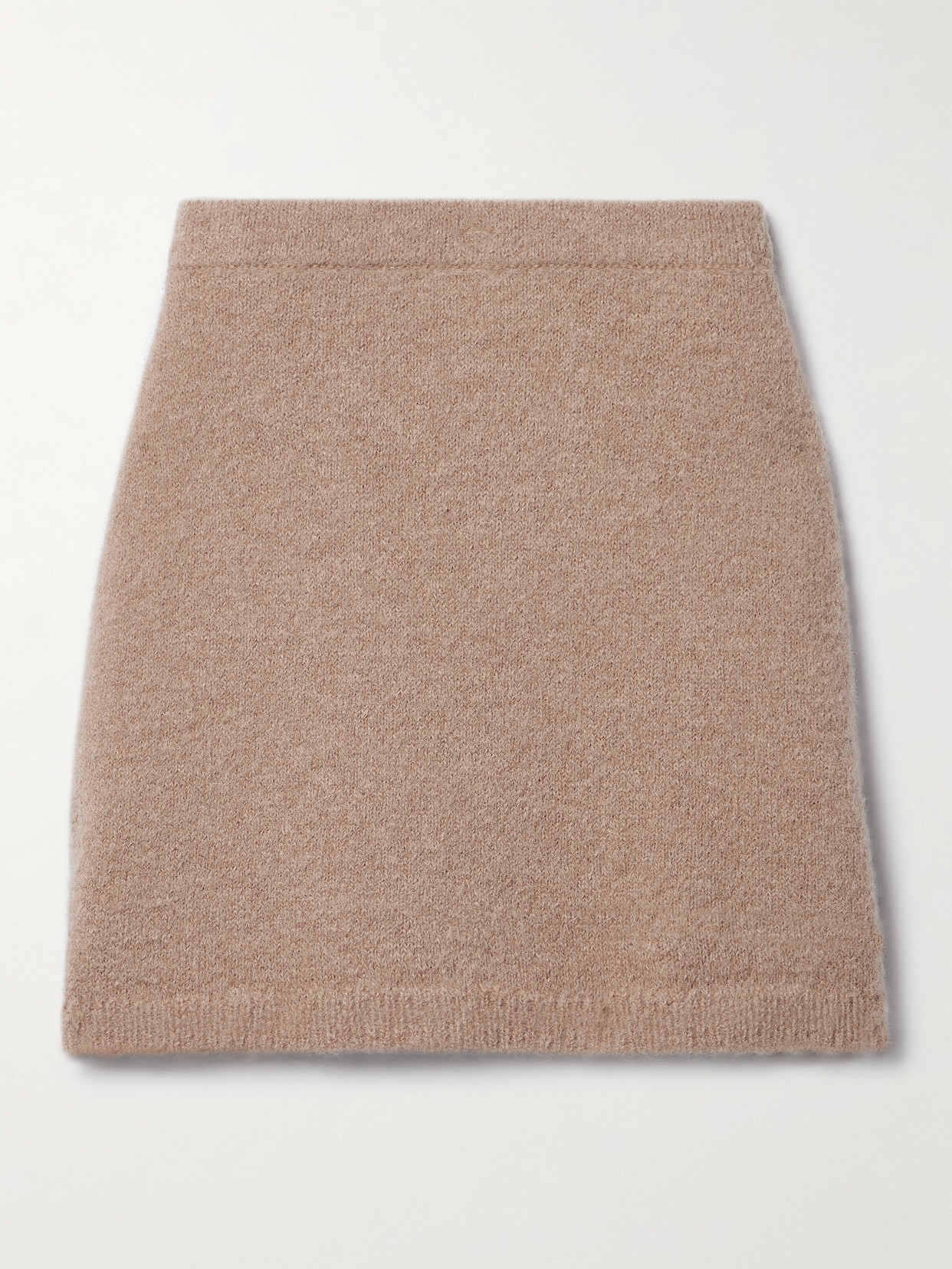 Magda Butrym Knitted Mini Skirt In Neutrals