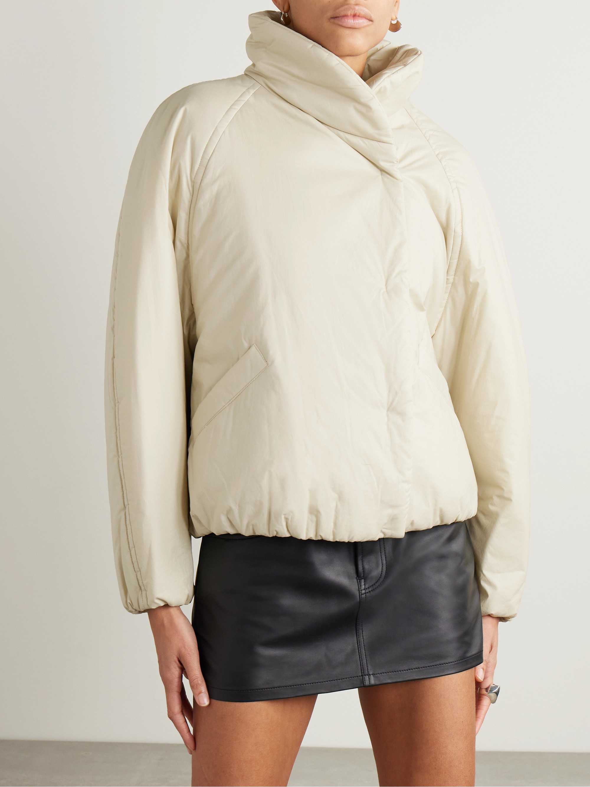 Isabel Marant - Dylany double-breasted padded cotton-blend shell